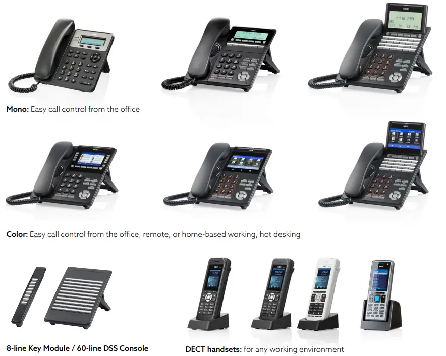 Nec phone models.